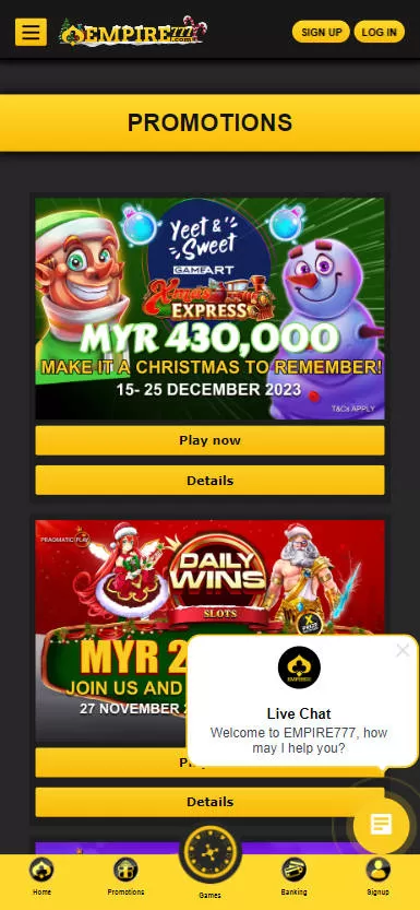 Mamak24 - Empire777 - Promotion - Mamak247