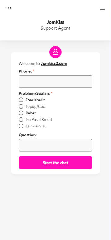 Mamak24 - JomKiss - Livechat - mamak247