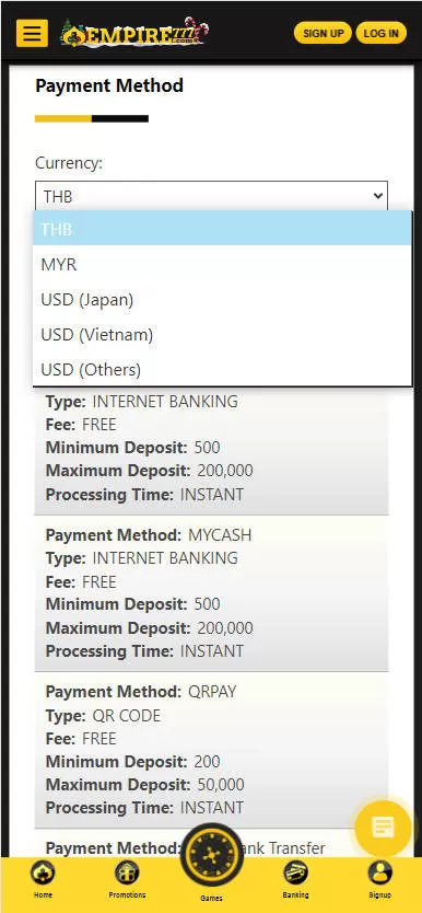 Mamak24 - Empire777 - Payment - Mamak247