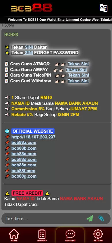 Mamak24 - BCB88 - Livechat - Mamak247