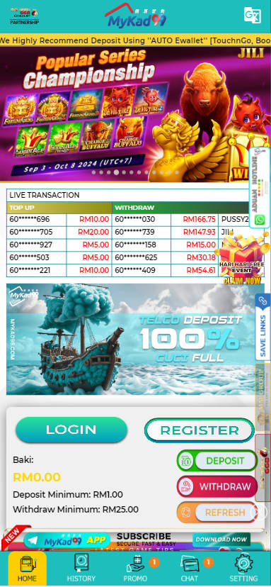 Mamak24 - MyKad99 Casino Review - Homepage - mamak247