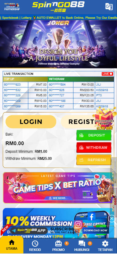 Mamak24 - Spin'nGo Casino Review - Homepage - Mamak247