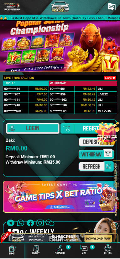 Mamak24 - Waja33 Casino Review - Homepage - mamak247