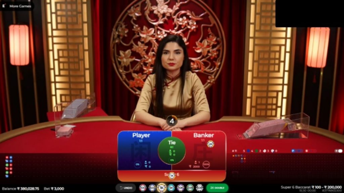 Golden Baccarat Super 6 - Gameplay 1 - mamak24m
