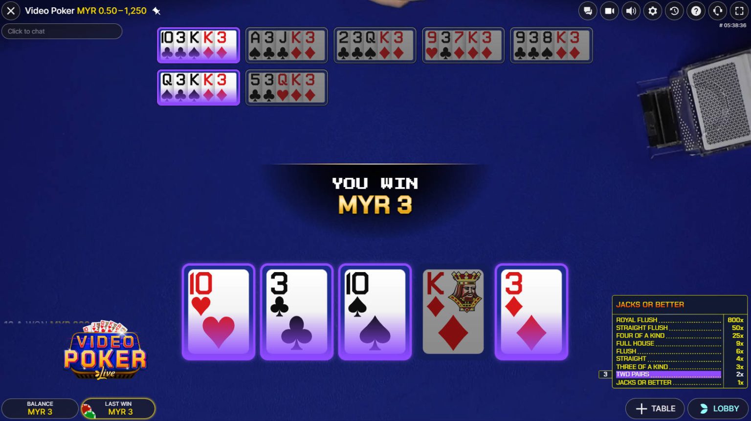 Video Poker - Gameplay 3 - mamak24m