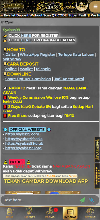 Syabas99 - Livechat - mamak24m